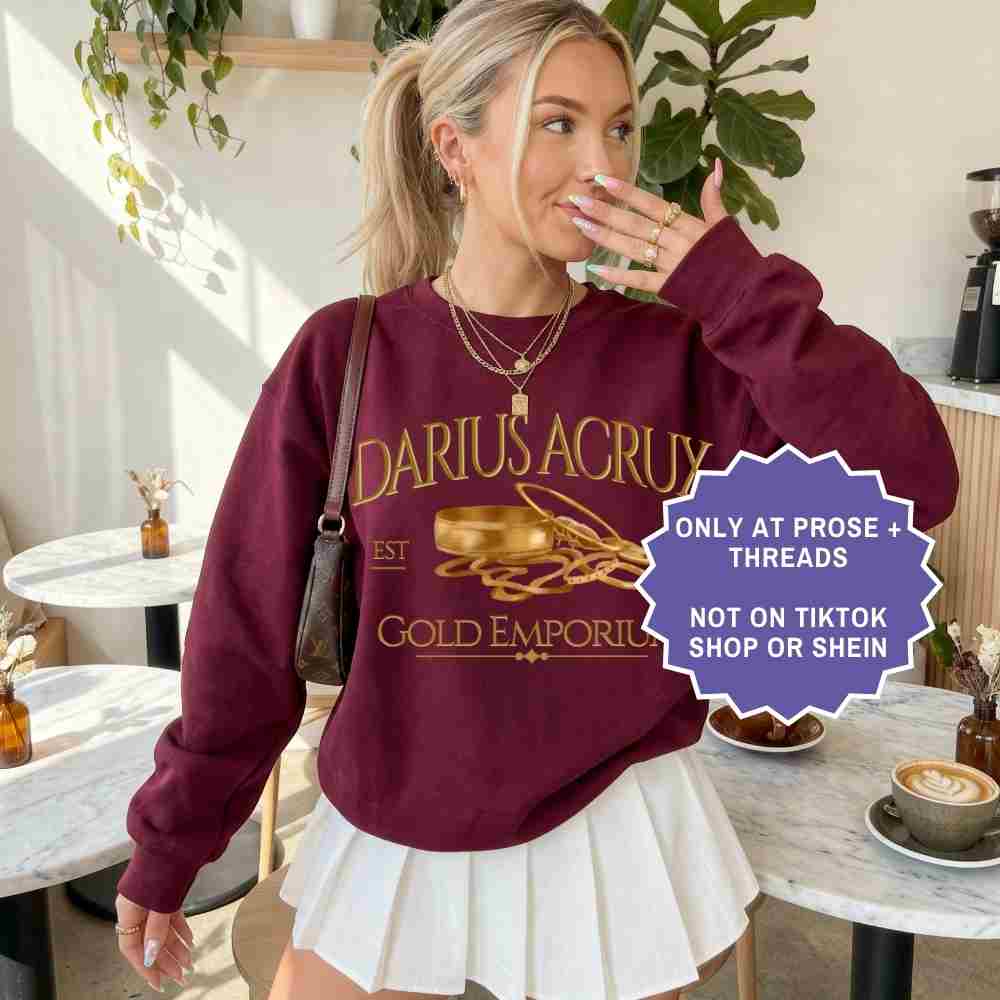 Fantasy romance book sweatshirt inspired by magical academy worlds
