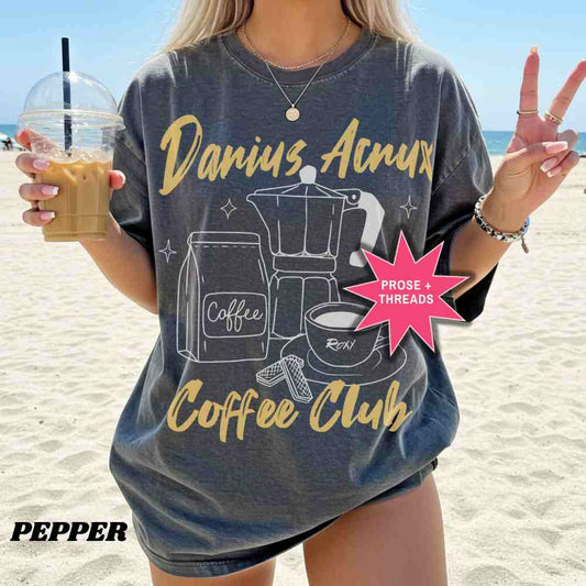 Darius Acrux Coffee Club shirt inspired by Zodiac Academy romance