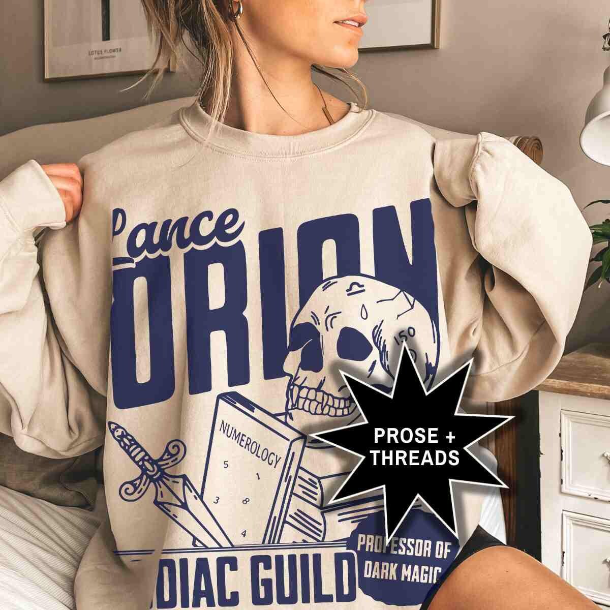 Fantasy romance book sweatshirt inspired by magical academy worlds