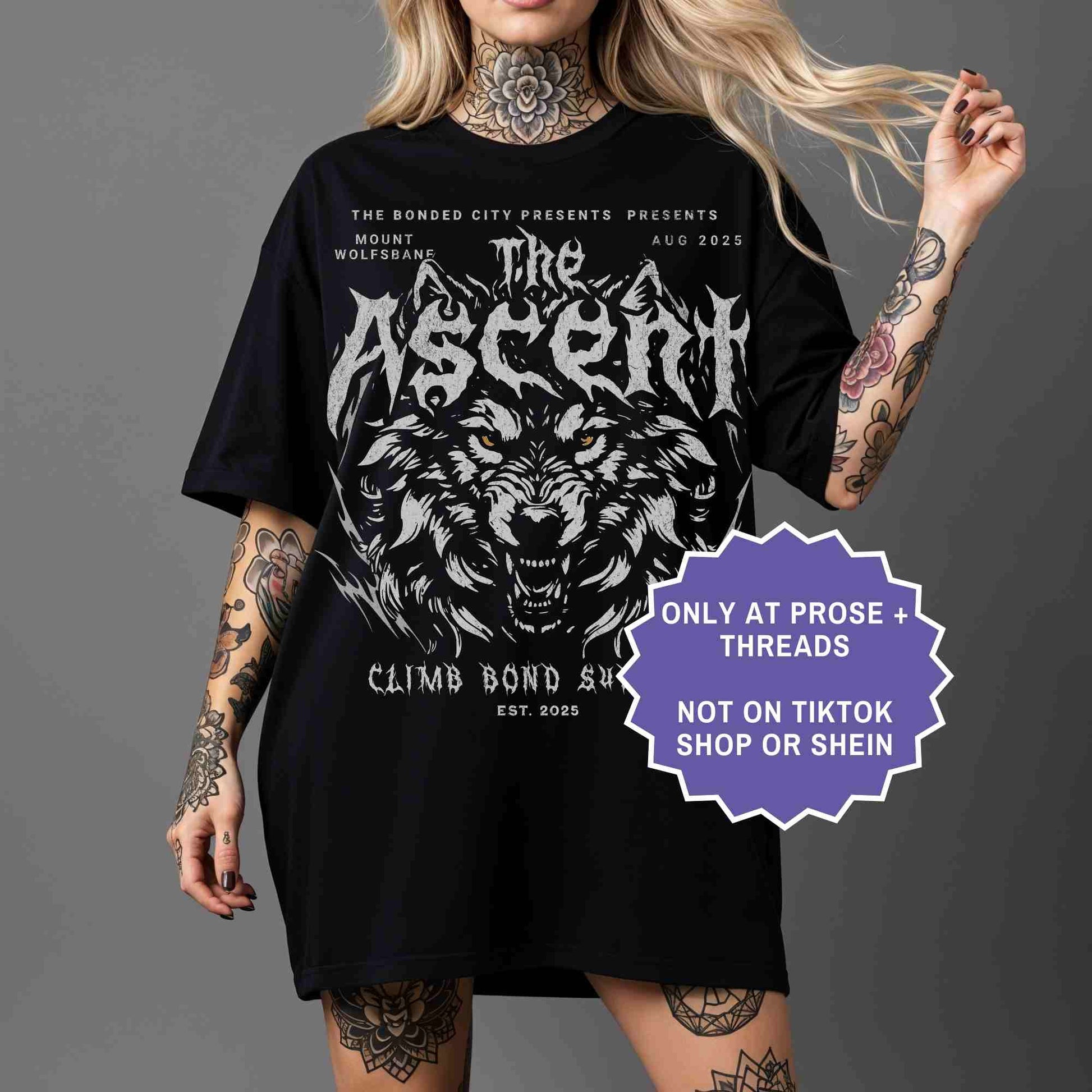 Vintage inspired Dire Bound shirt for fantasy romance readers