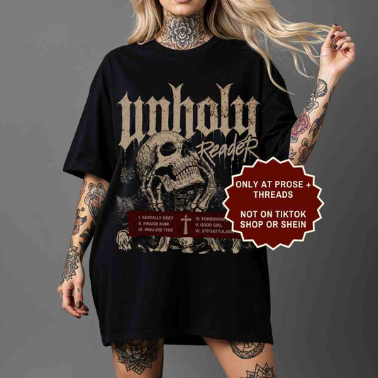 Dark Romance Reader Shirt featuring an Unhinged Book Lover graphic