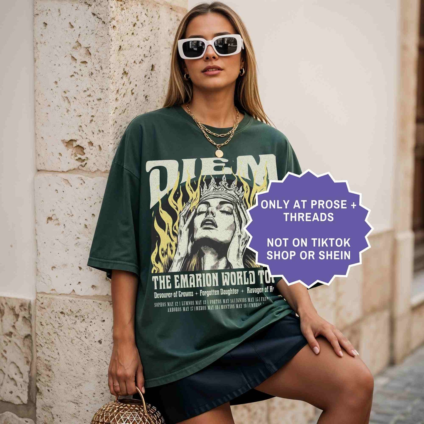 Shop the Diem Bellator shirt inspired by Spark of the Everflame. Premium fantasy book merch t-shirt for fans of bookish apparel and character-driven stories.