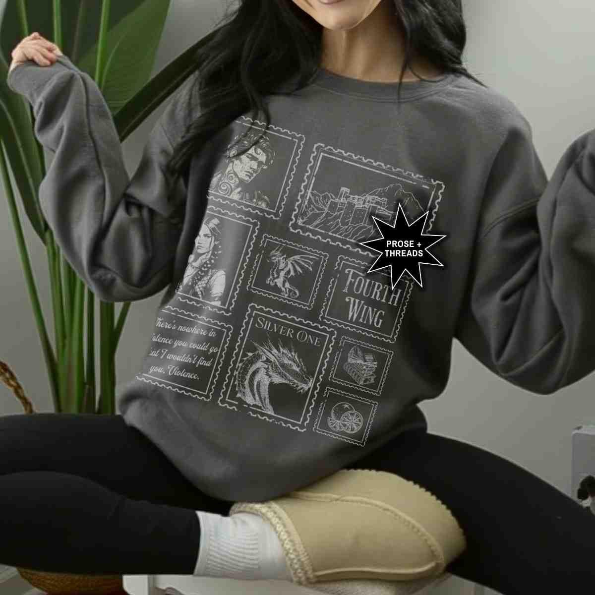 Fourth Wing Stamp Sweatshirt