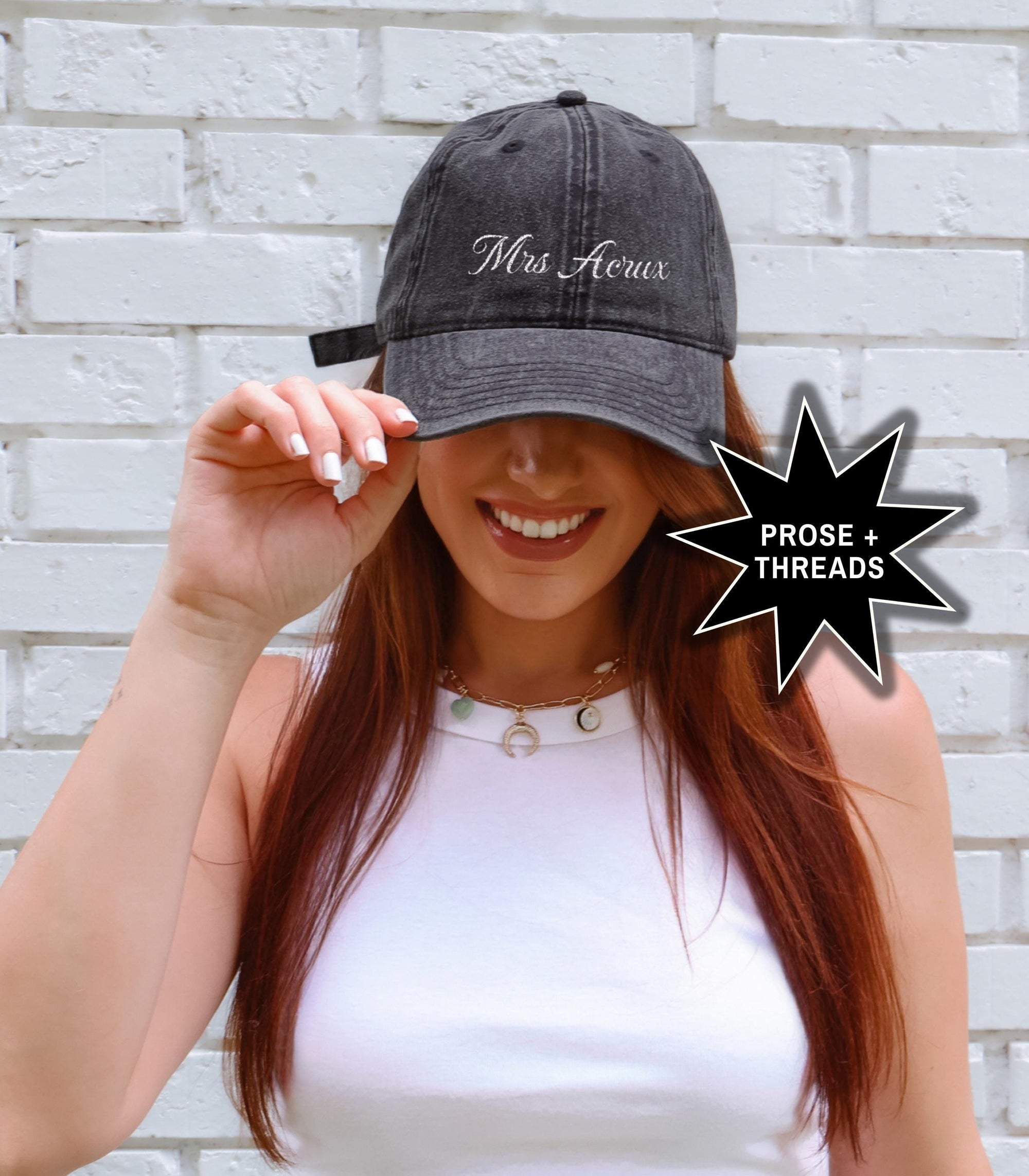Mrs Darius Acrux Embriodered Cap