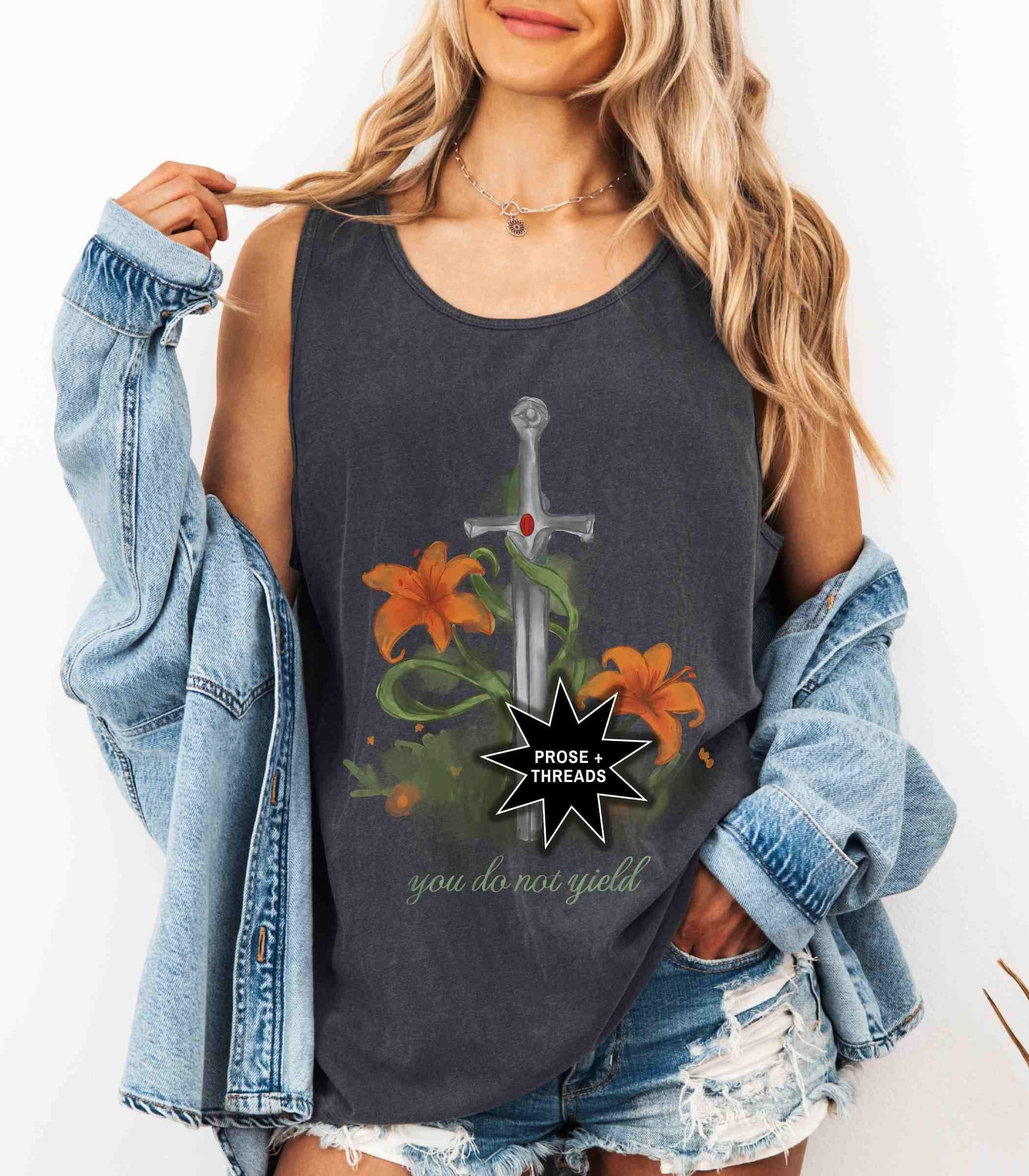 You Do Not Yield Watercolor Tank