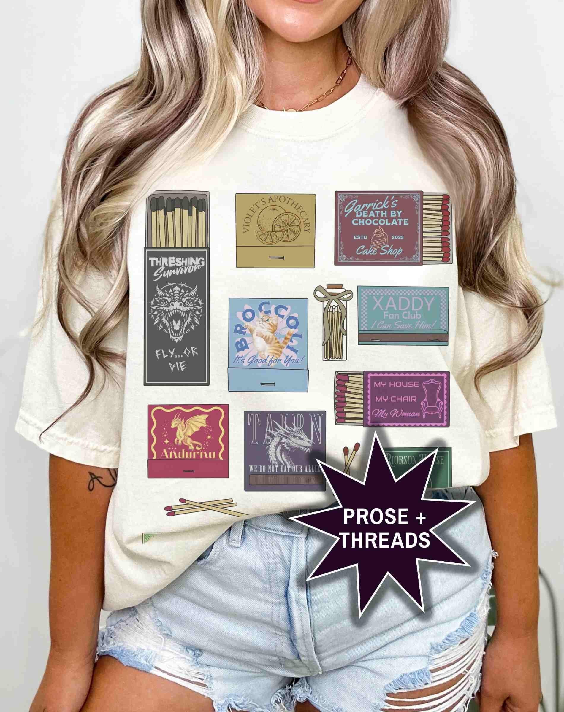 Fourth Wing Matchbox Collage Shirt