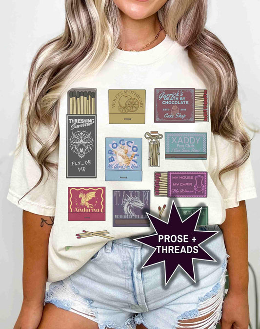 Fourth Wing Matchbox Collage Shirt
