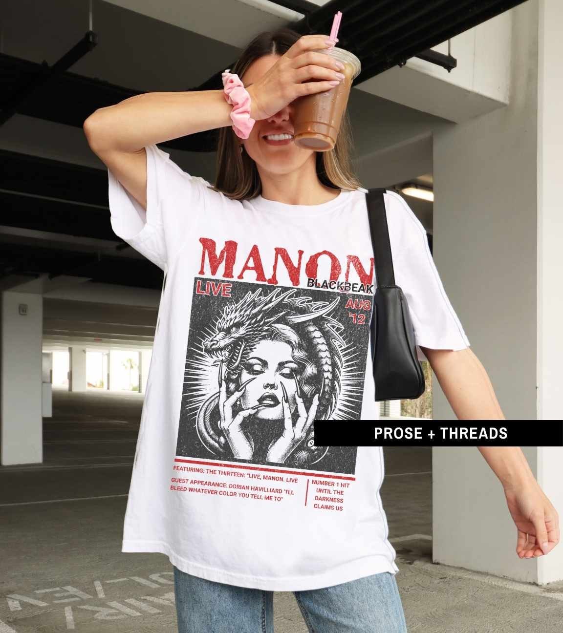 Manon Blackbeak Distressed Band Shirt