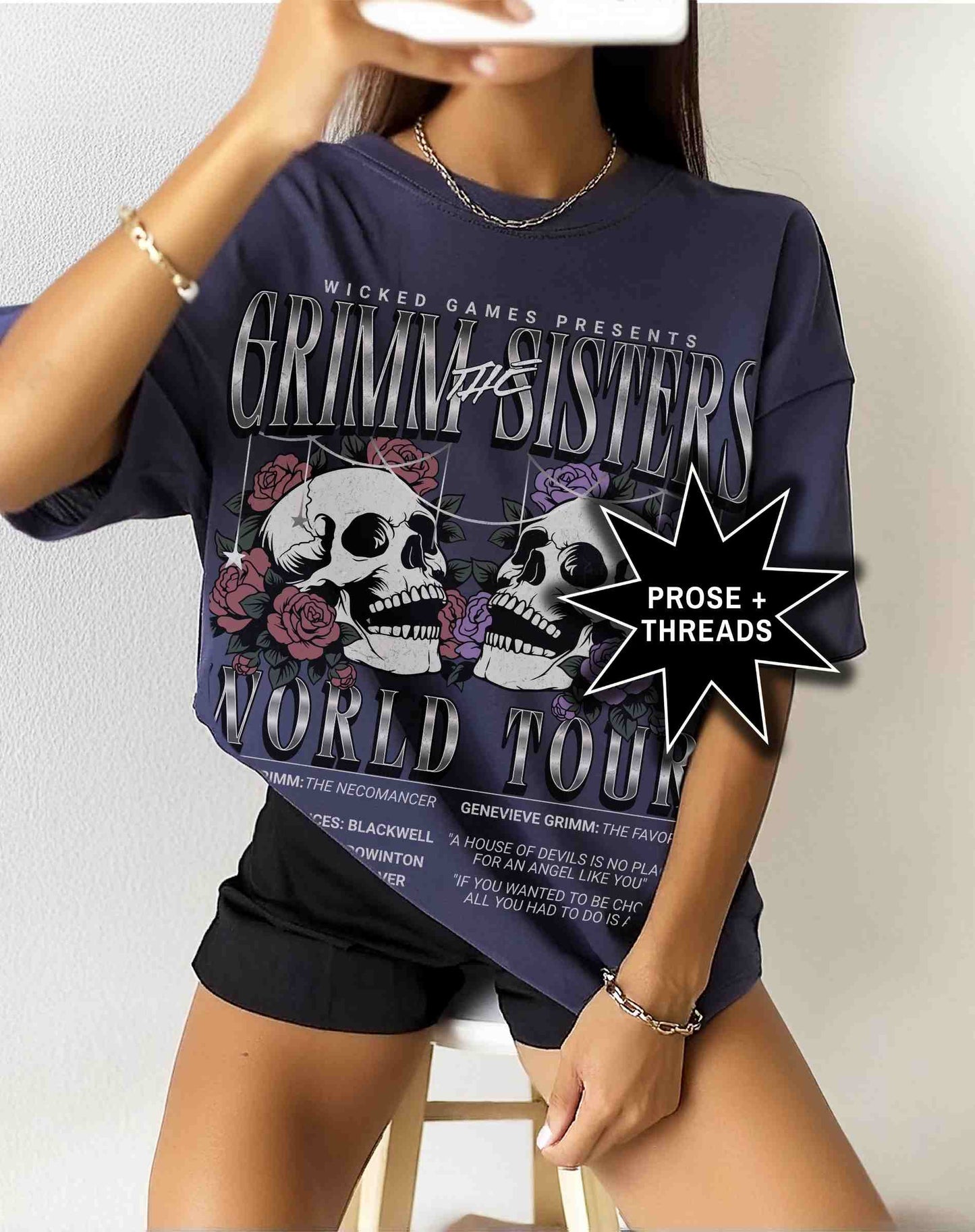 Vintage fantasy romance shirt inspired by gothic magical worlds