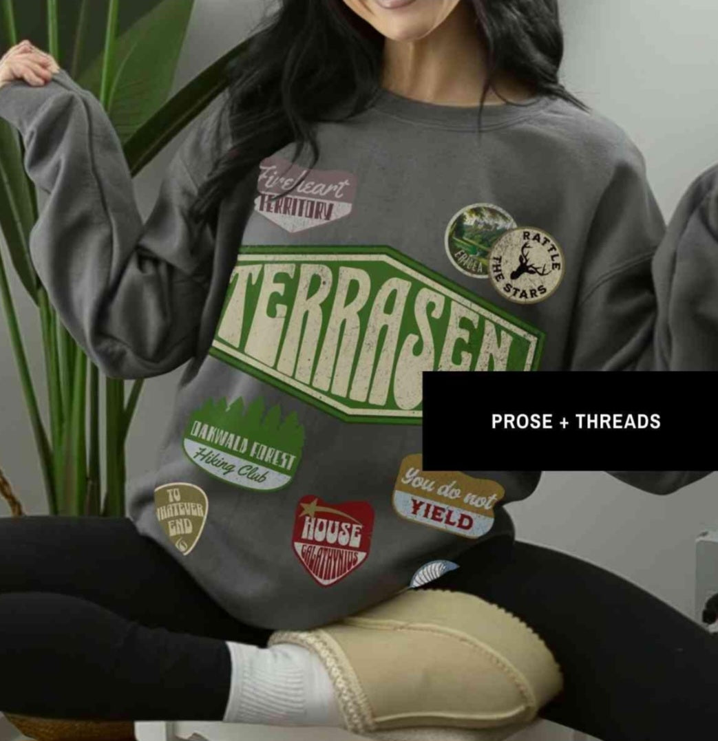 Terrasen Sweatshirt Fantasy Reader Bookish Crewneck