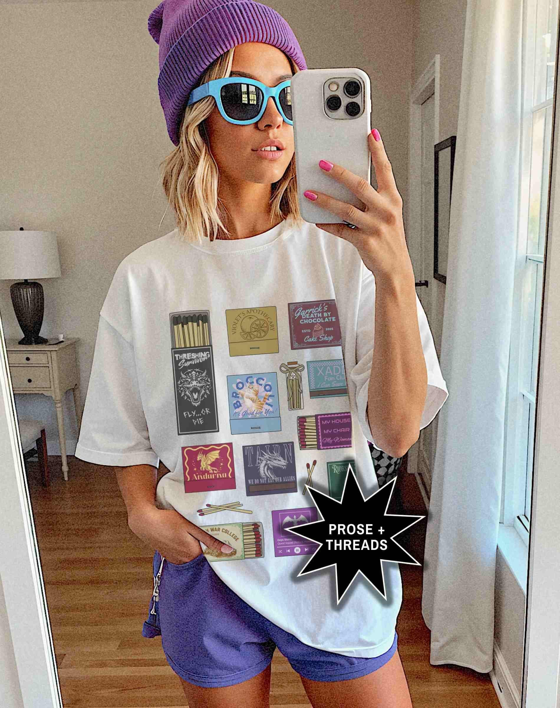 Fourth Wing Matchbox Collage Shirt