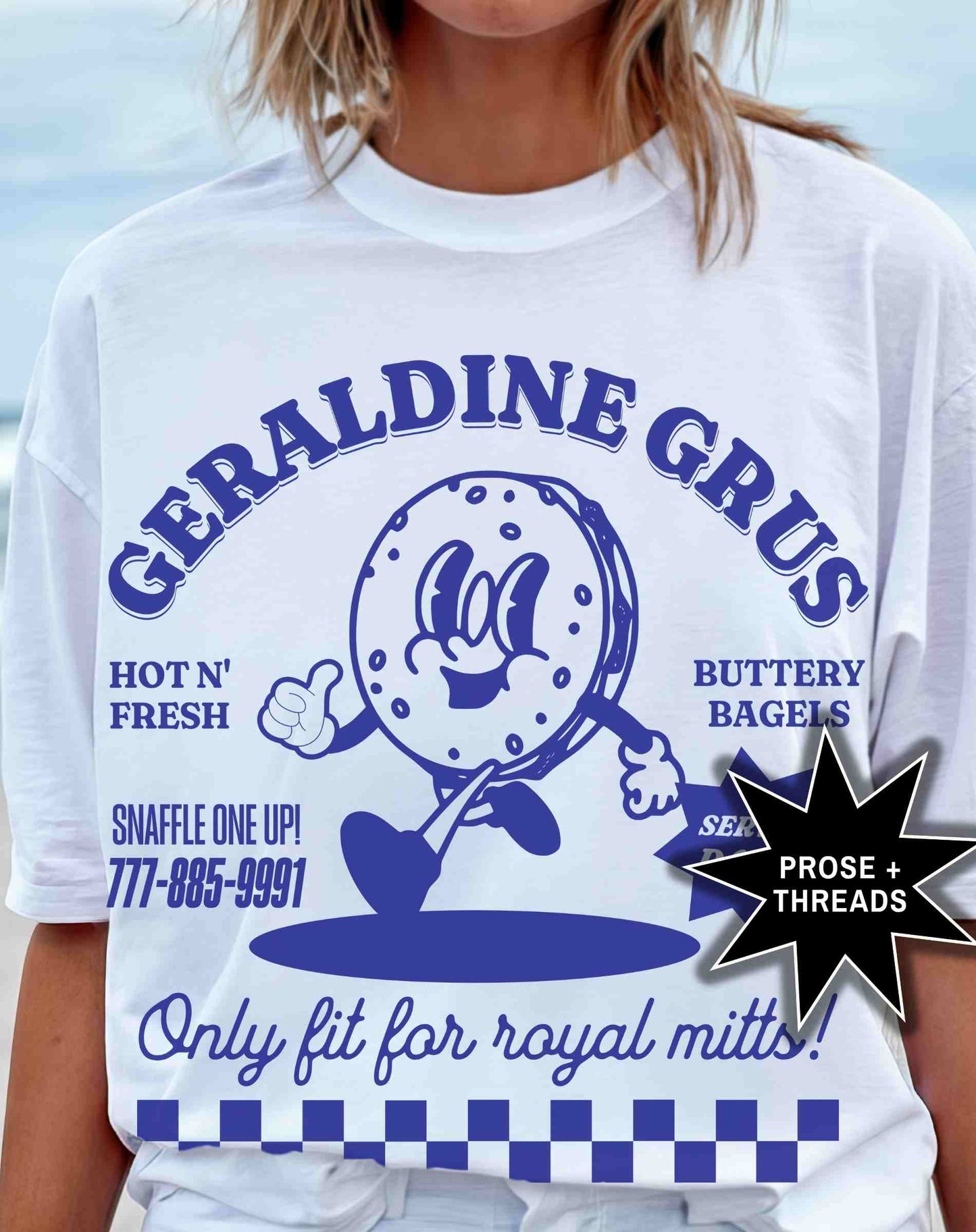 Geraldine Grus romantasy shirt with retro graphic design