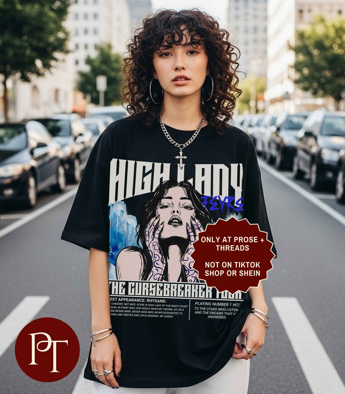 Feyre High Lady Tour ACOTAR graphic shirt inspired by fantasy books