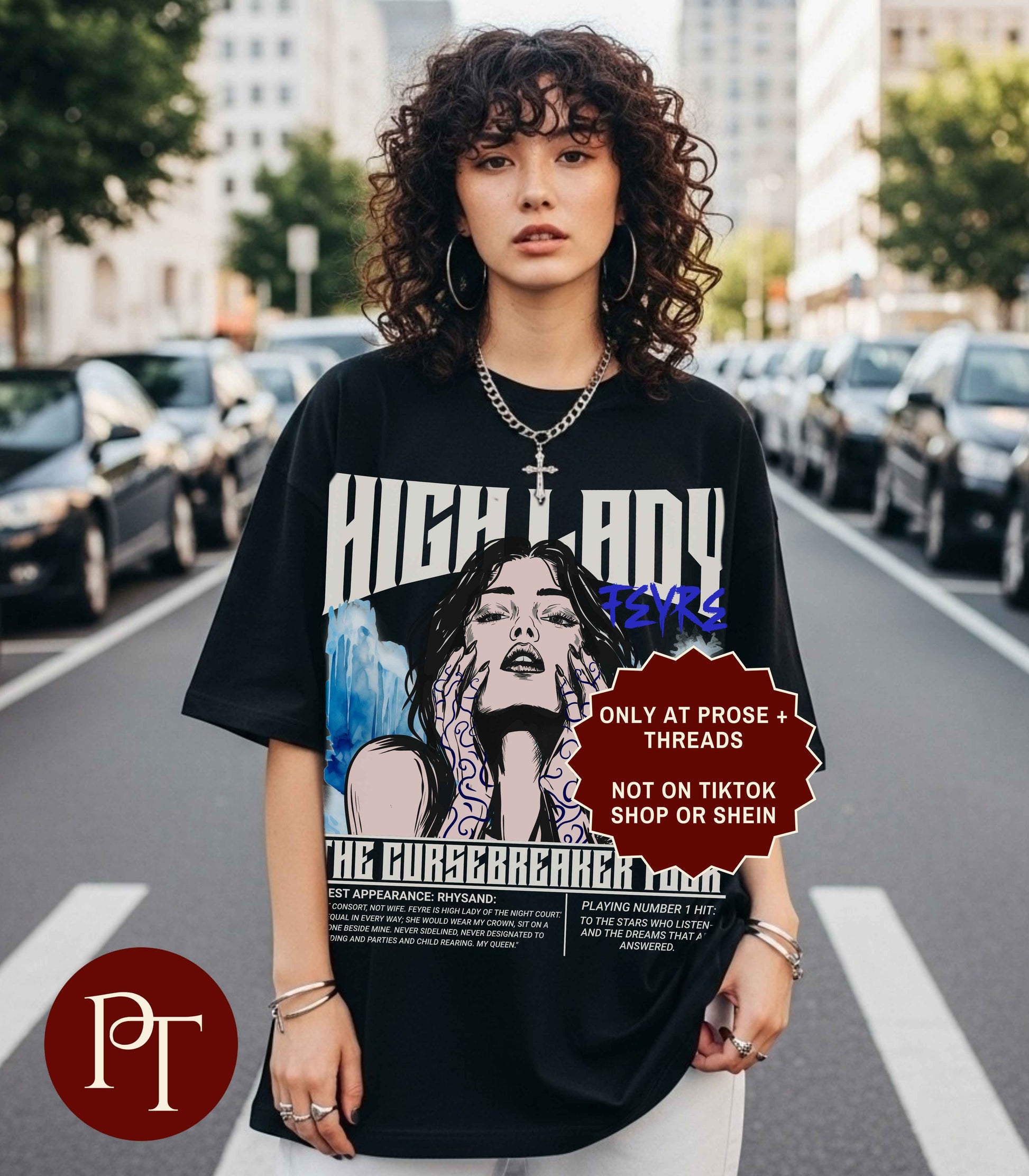 Feyre High Lady Tour ACOTAR graphic shirt inspired by fantasy books