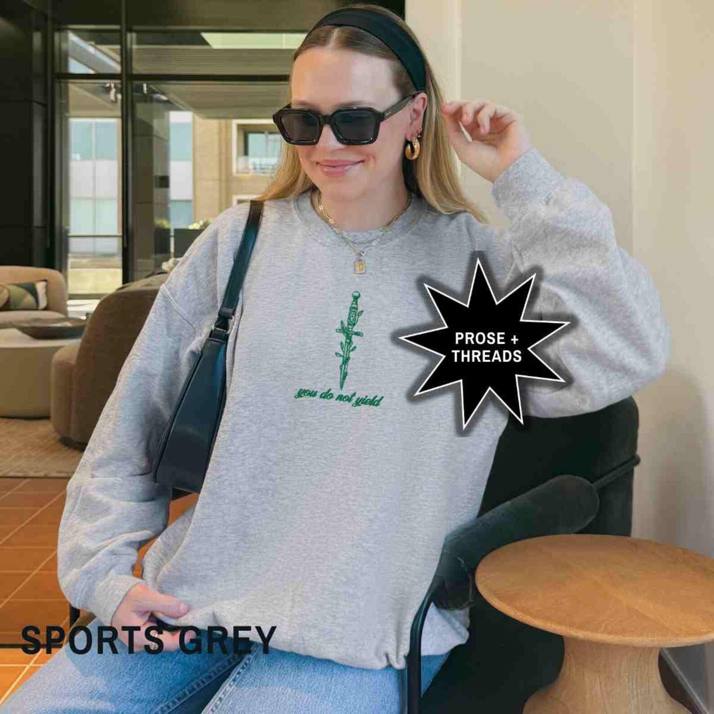 You Do Not Yield Embroidered Sweatshirt