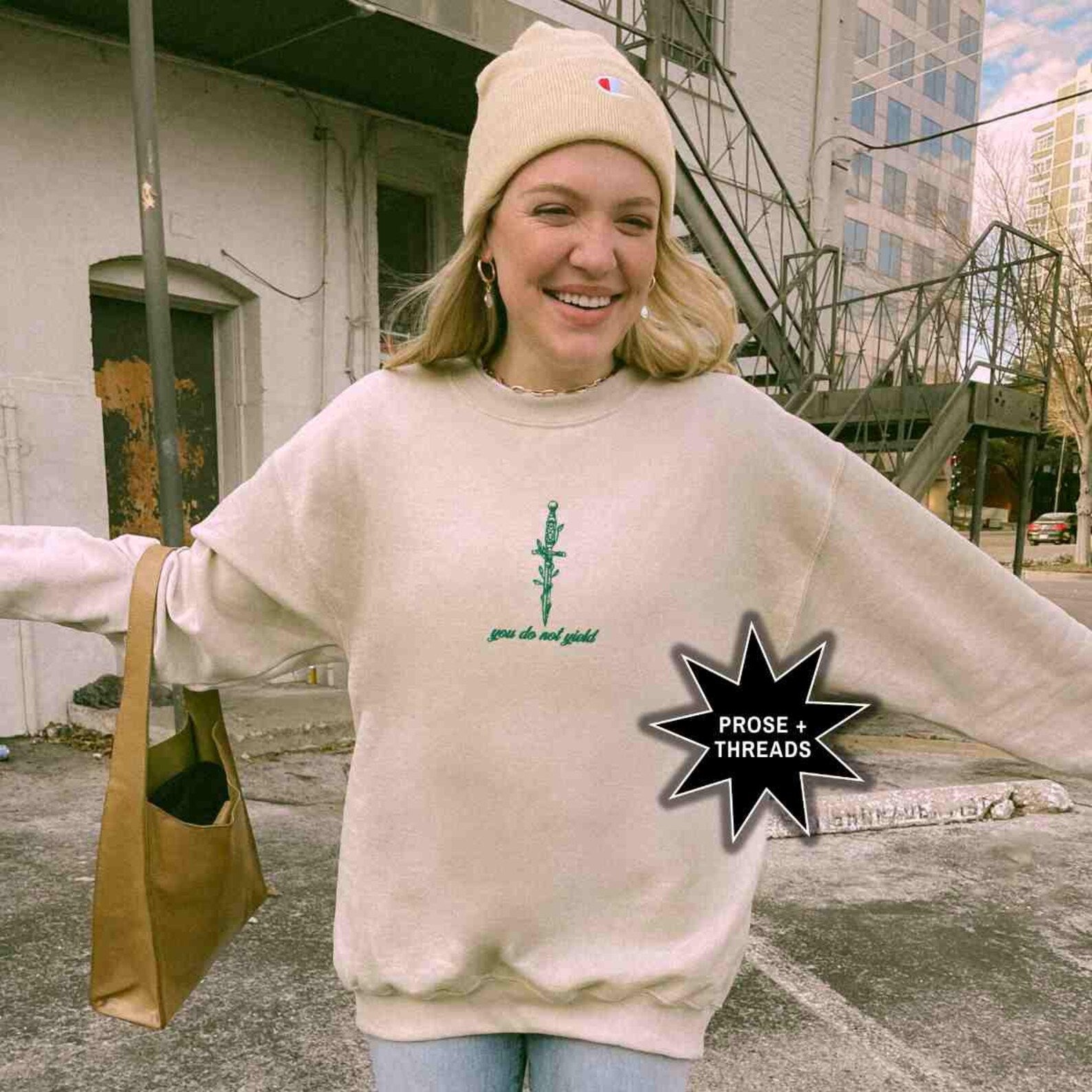 You Do Not Yield Embroidered Sweatshirt