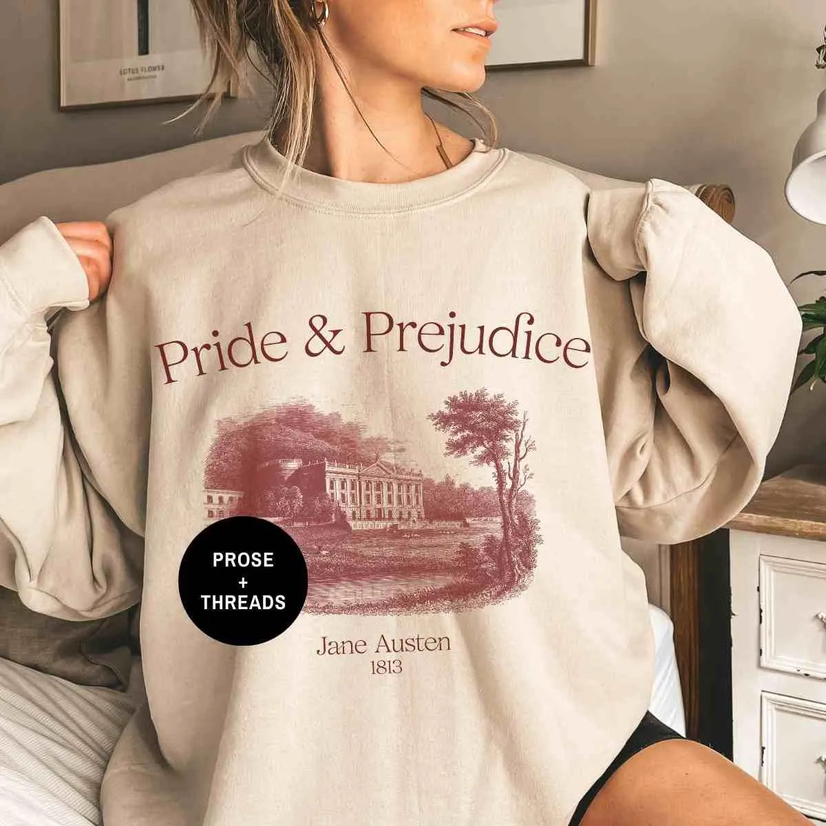 Pride And Prejudice Vintage Sweatshirt