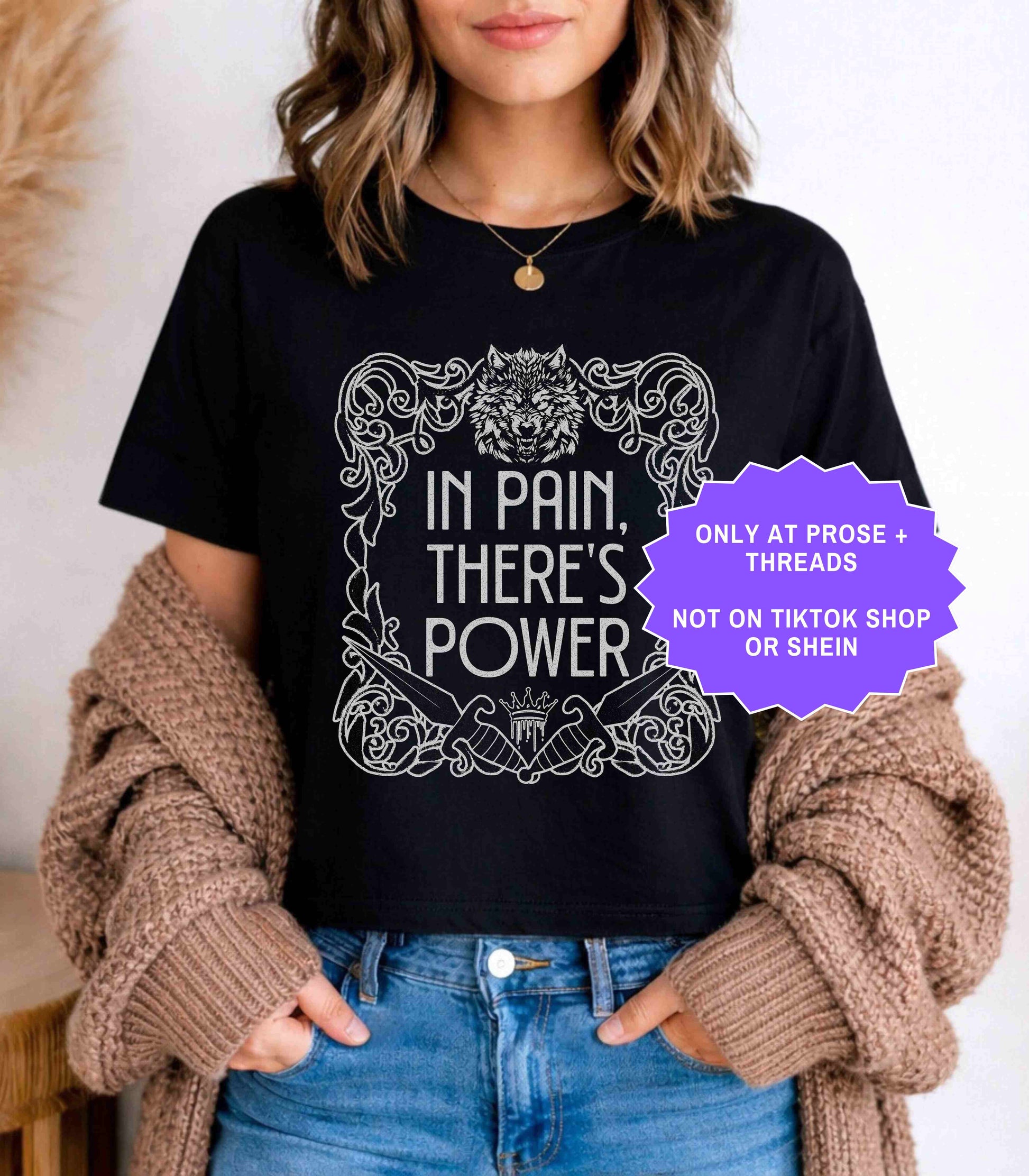 Dire Bound fantasy quote tee for dark romantasy readers