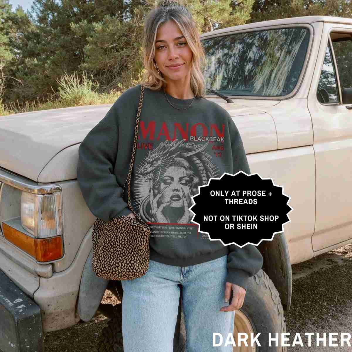 Manon Blackbeak Sweatshirt Throne of Glass Fantasy Crewneck