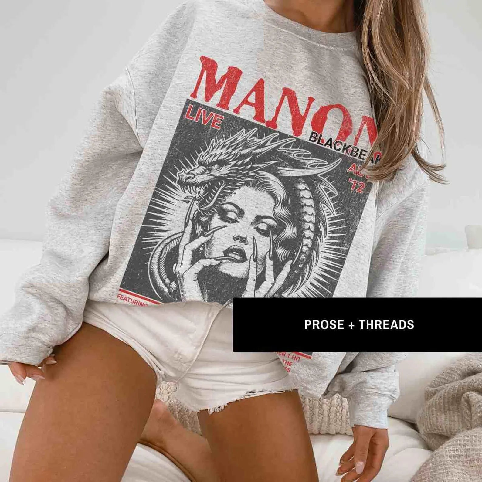 Manon Blackbeak Sweatshirt Throne of Glass Fantasy Crewneck