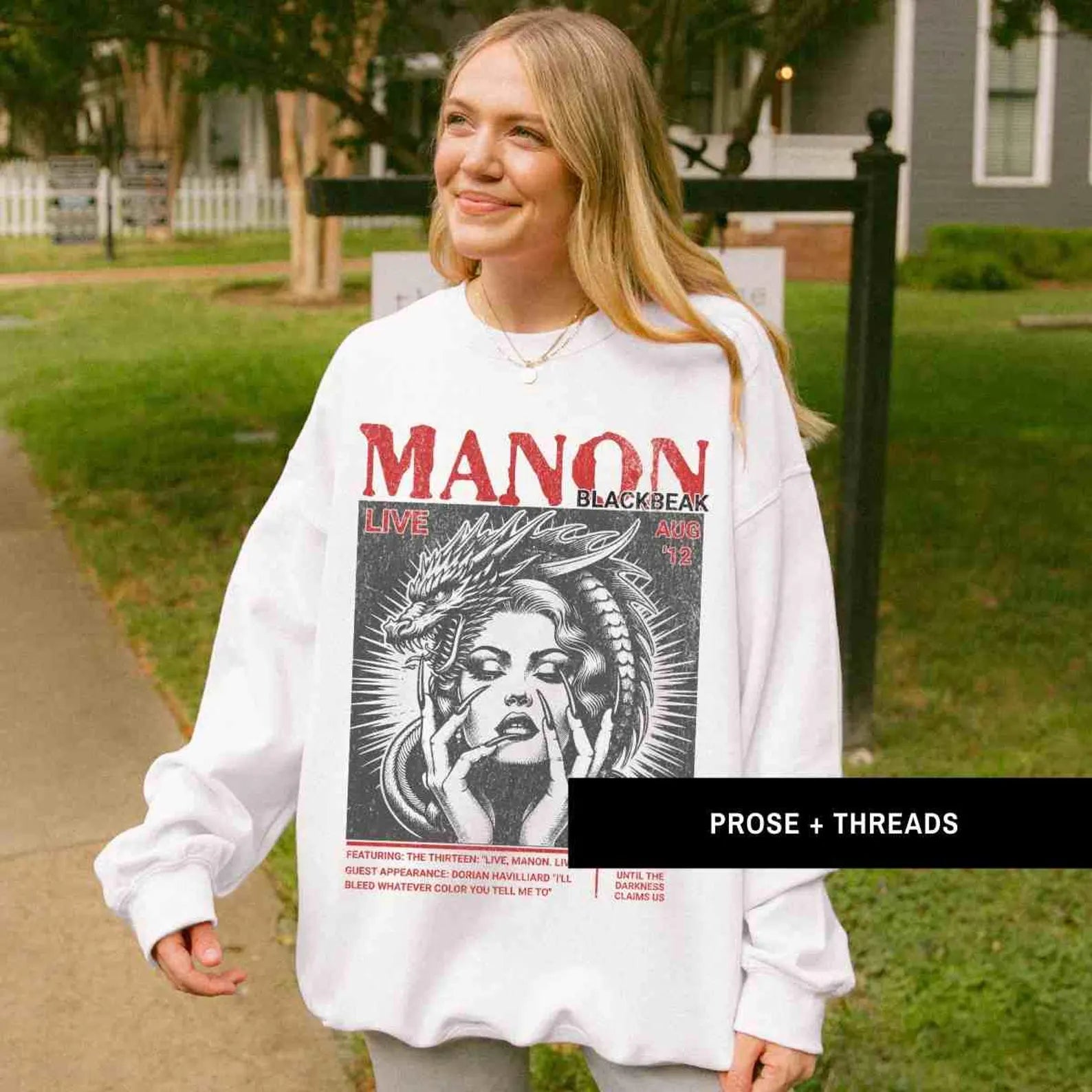 Manon Blackbeak Sweatshirt Throne of Glass Fantasy Crewneck