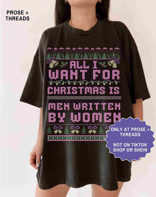 Book Boyfriend Christmas Shirt Funny Reader Holiday Tee