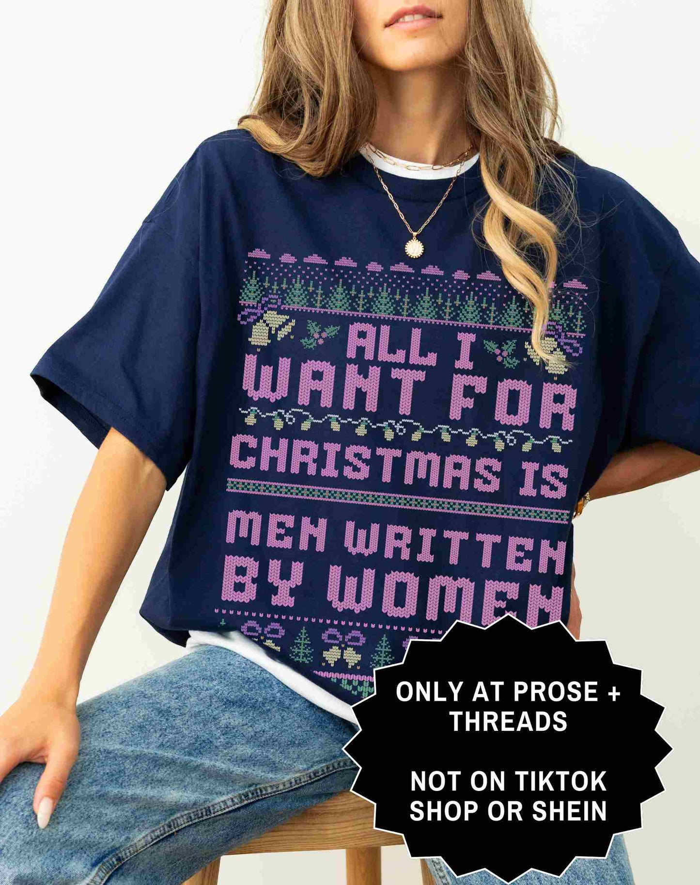 Book Boyfriend Christmas Shirt Funny Reader Holiday Tee