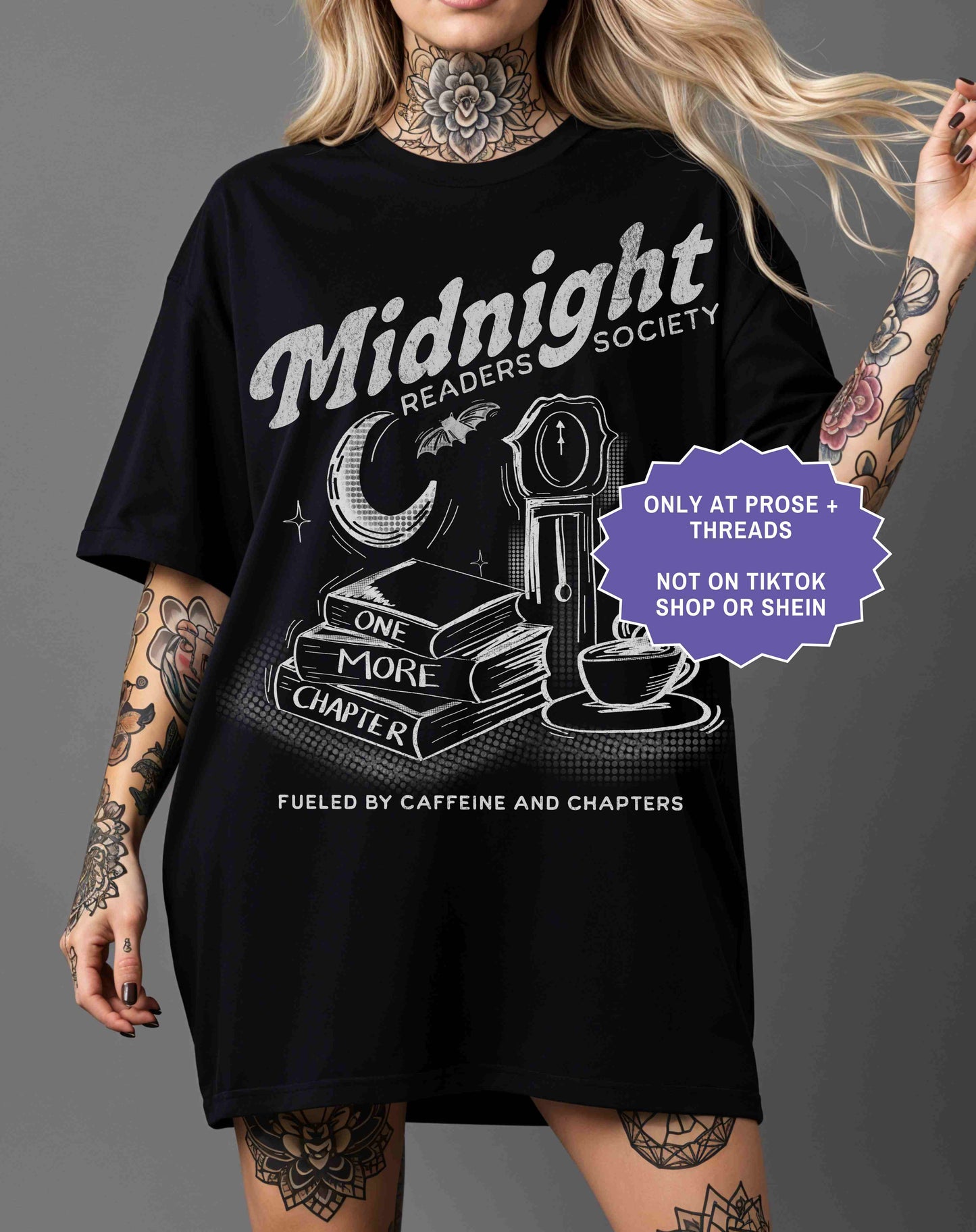 Midnight readers society shirt bookish t-shirt for readers and book lovers