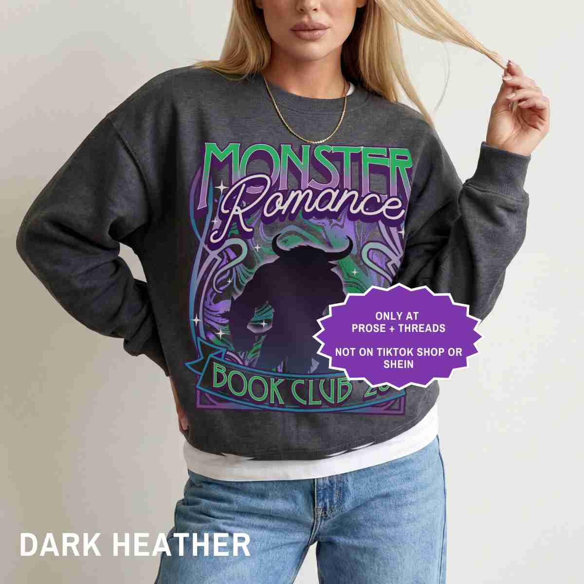 Monster Romance Sweatshirt Spicy Fantasy Reader Crewneck