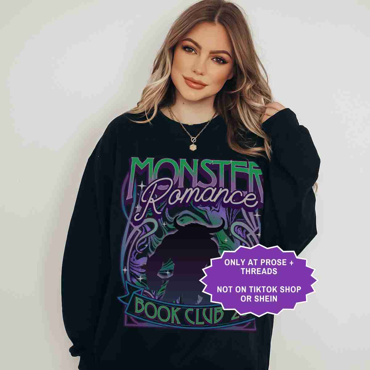 Monster Romance Sweatshirt Spicy Fantasy Reader Crewneck