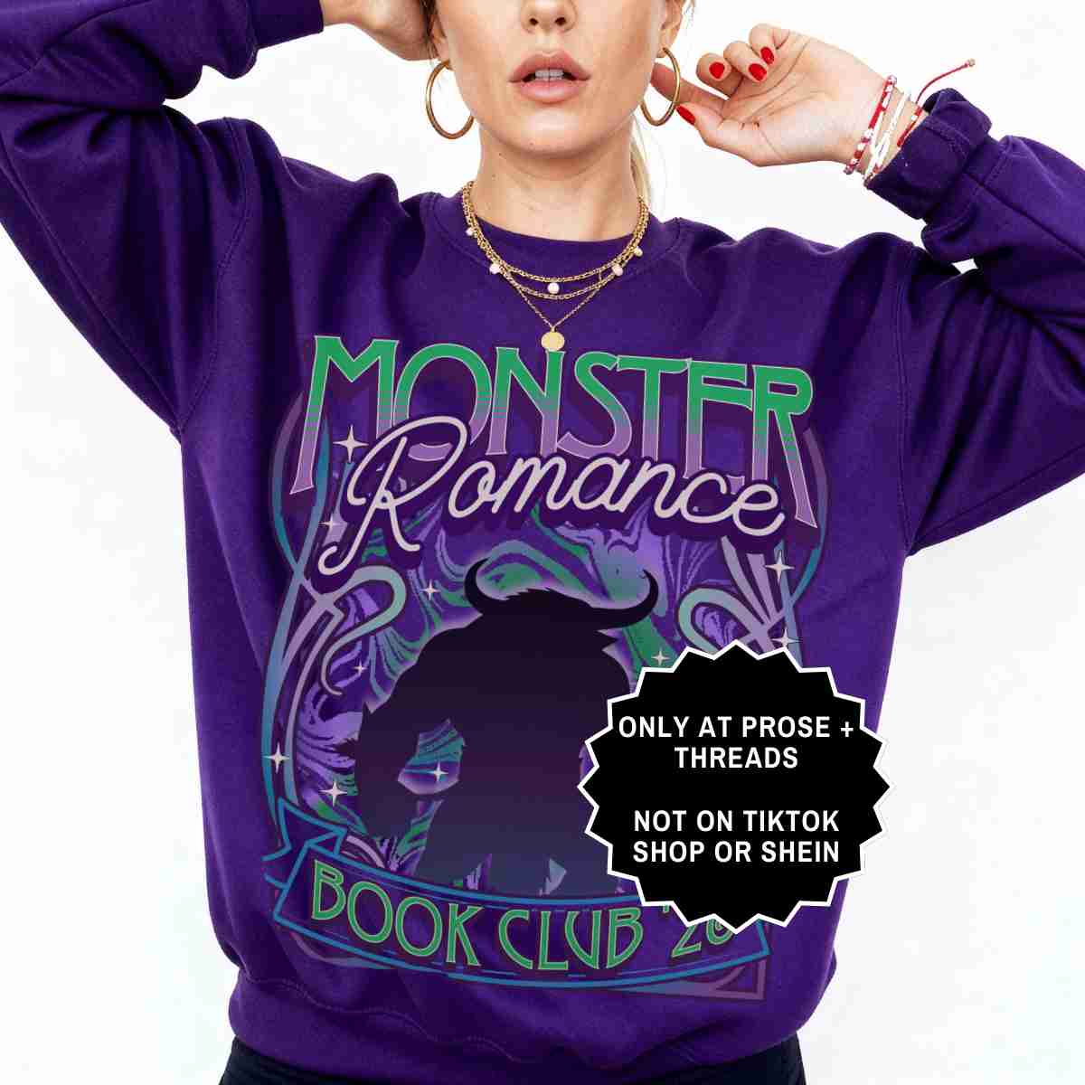 Monster Romance Sweatshirt Spicy Fantasy Reader Crewneck