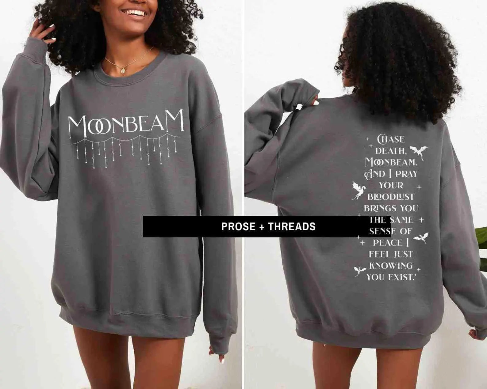 Moonbeam Sweatshirt Fantasy Romance Reader Crewneck