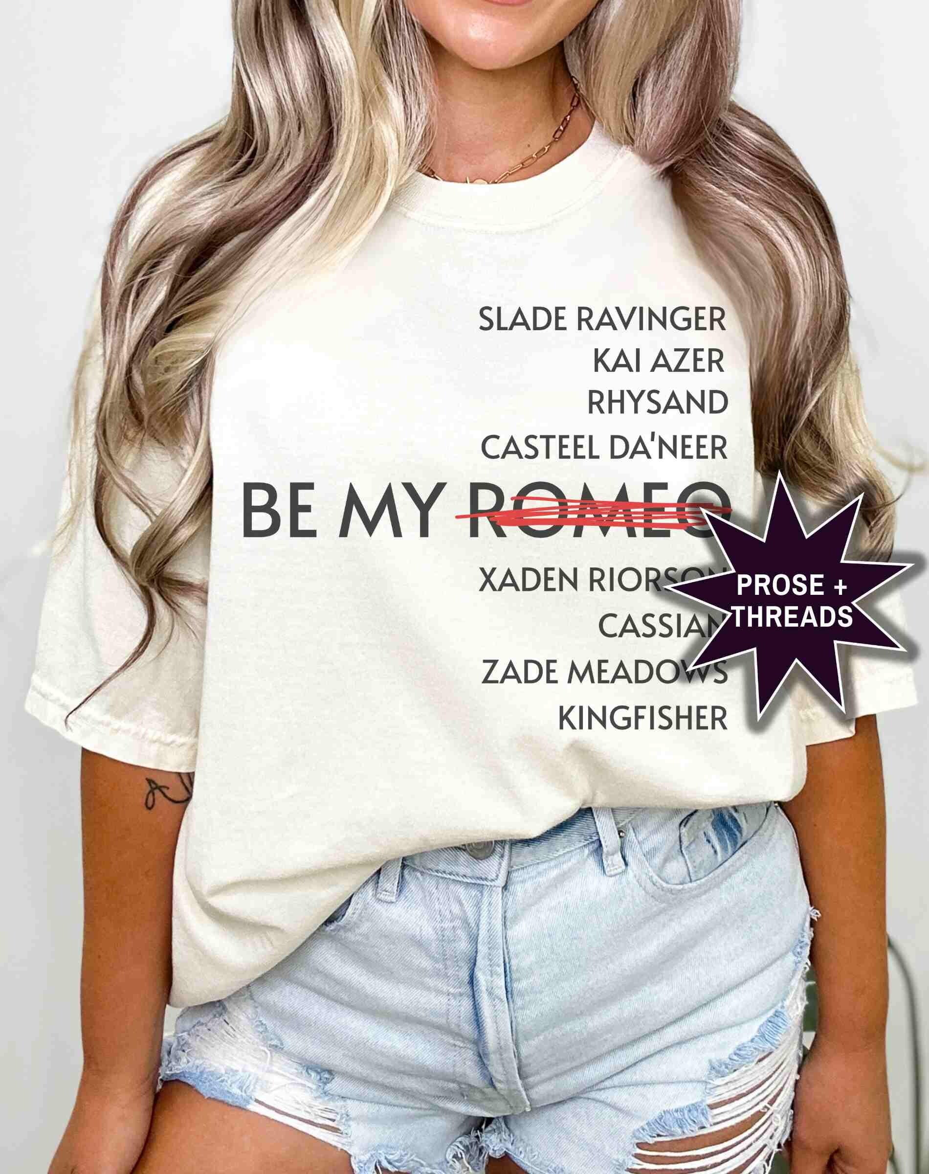Morally grey men graphic tee for romantasy readers