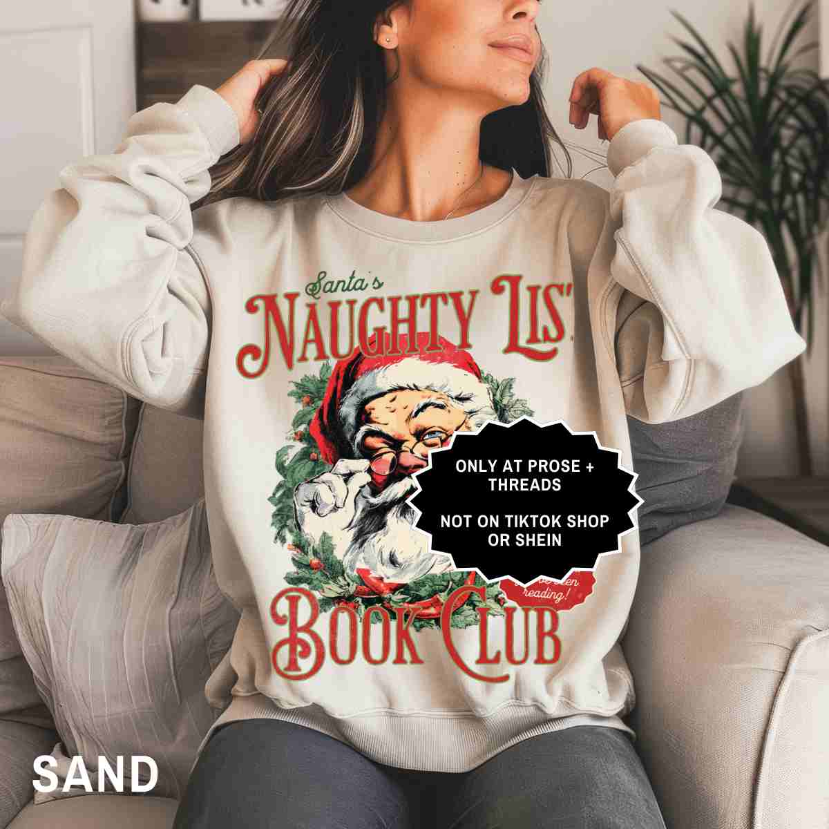 Smut Christmas Sweatshirt Naughty List Book Club Holiday Sweatshirt