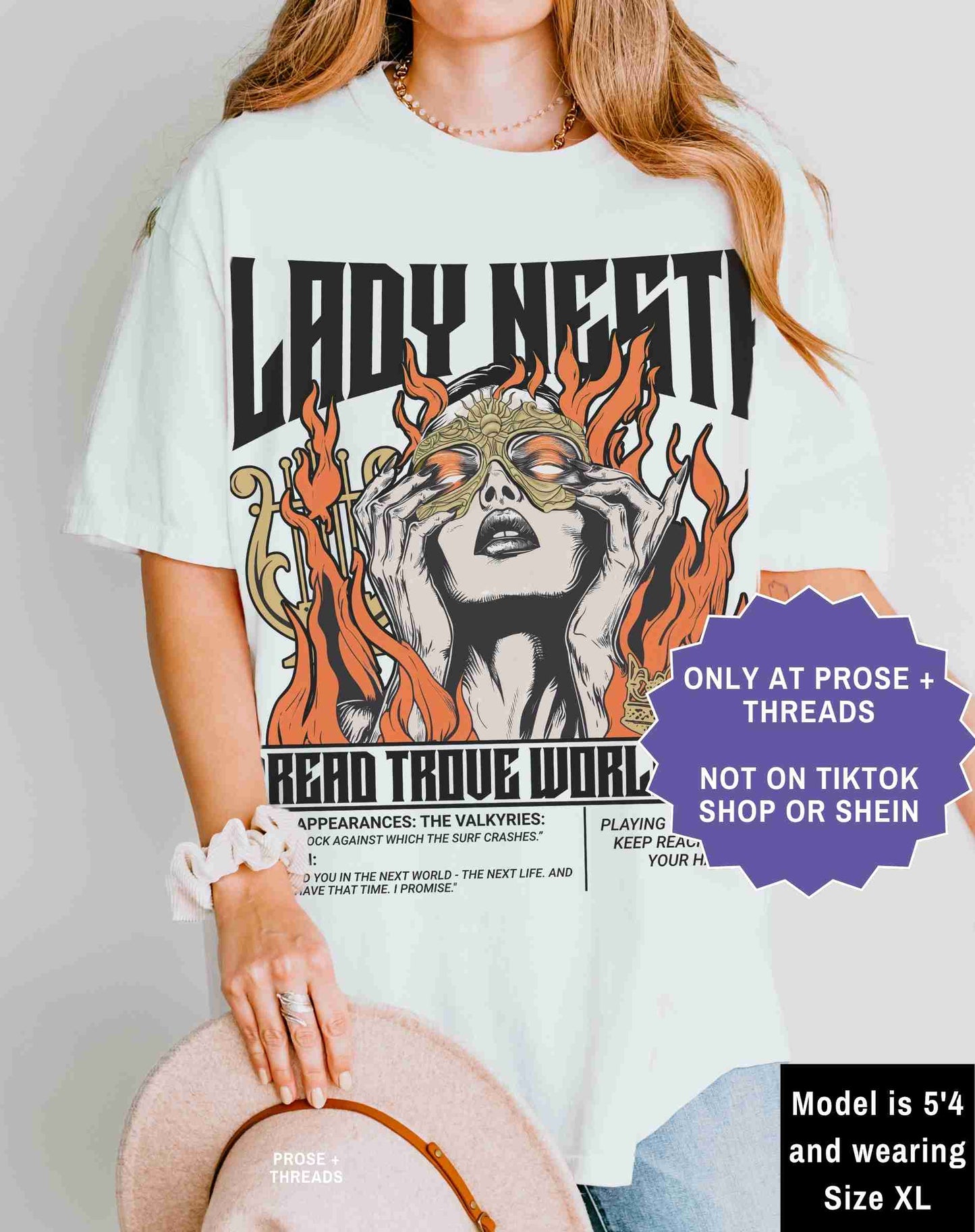 Lady Nesta Dread Trove Shirt Fantasy Romance Reader Tee