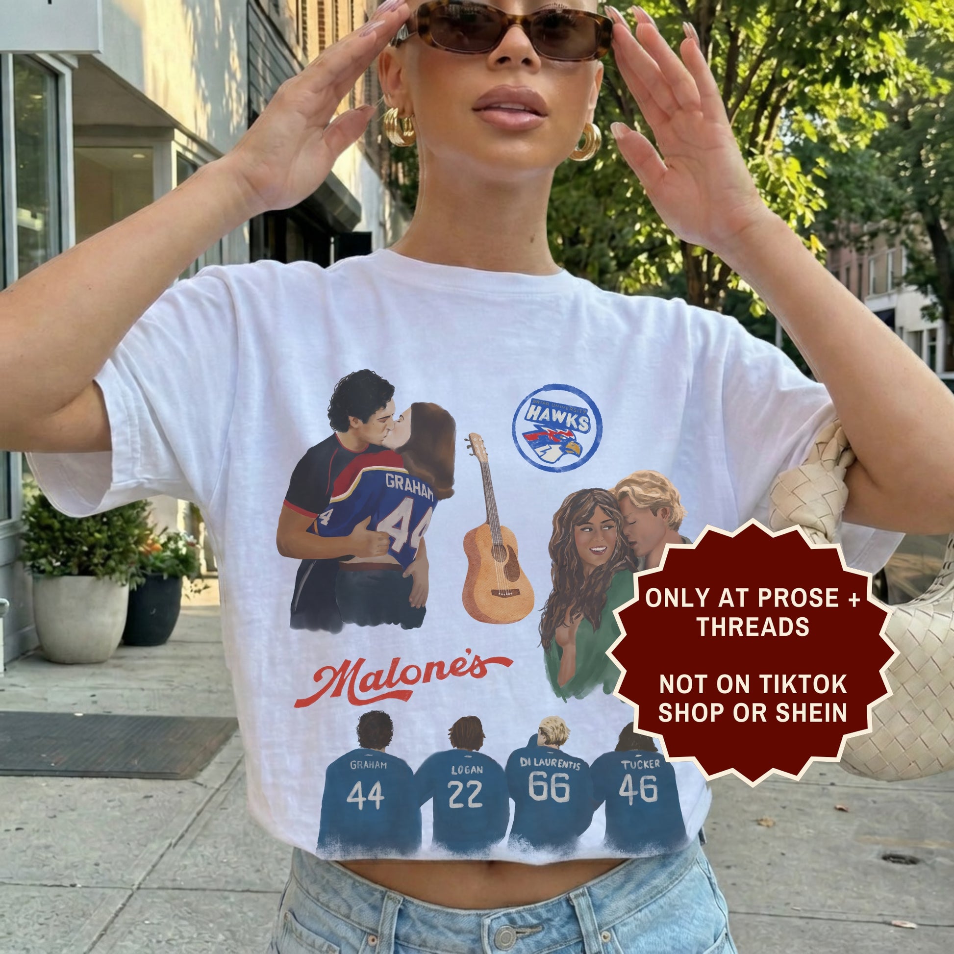 Watercolor Hockey Romance Merchandise