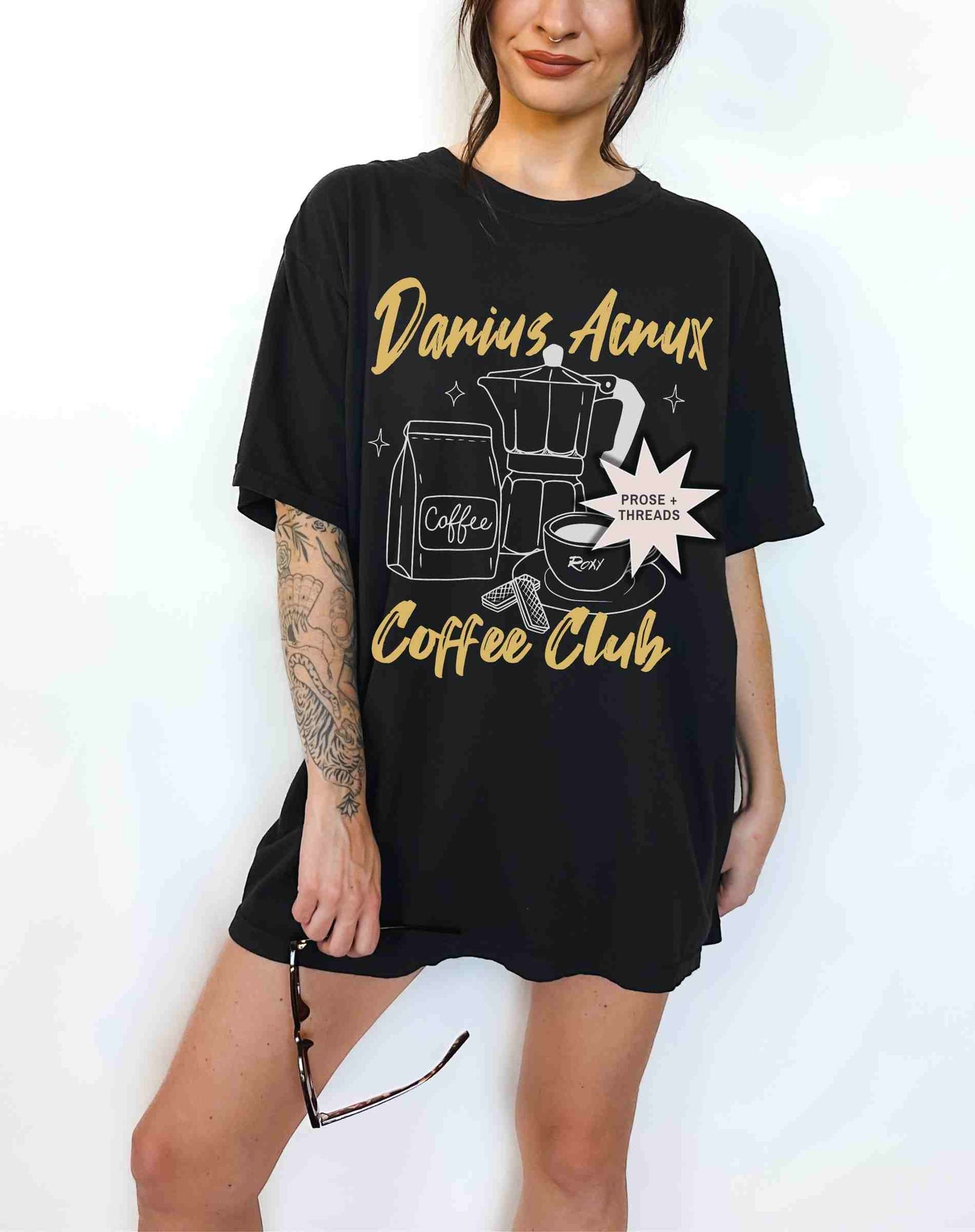 Romantasy reader coffee tee inspired by magical academy worlds