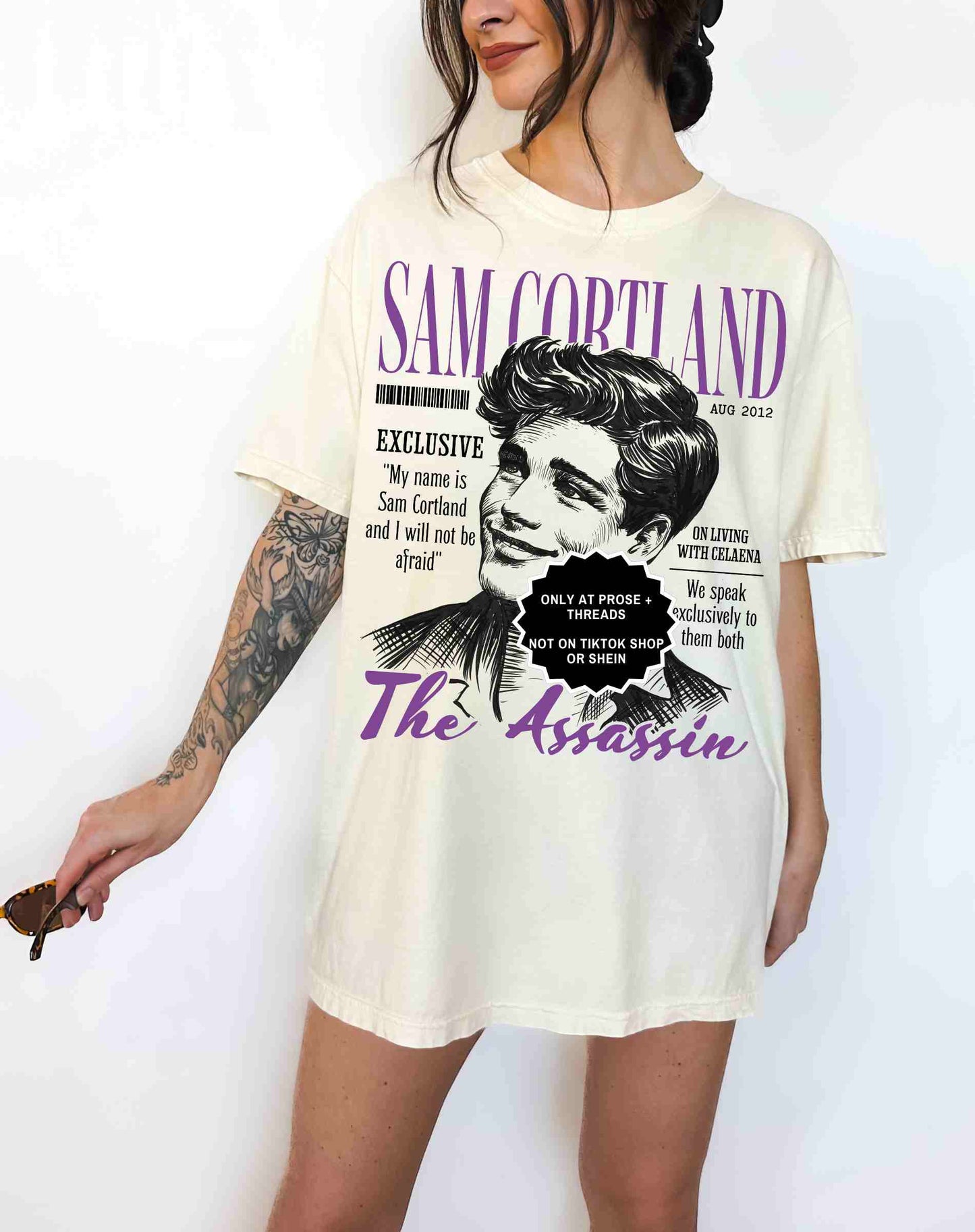 Sam Cortland Shirt Throne of Glass Reader Graphic Tee