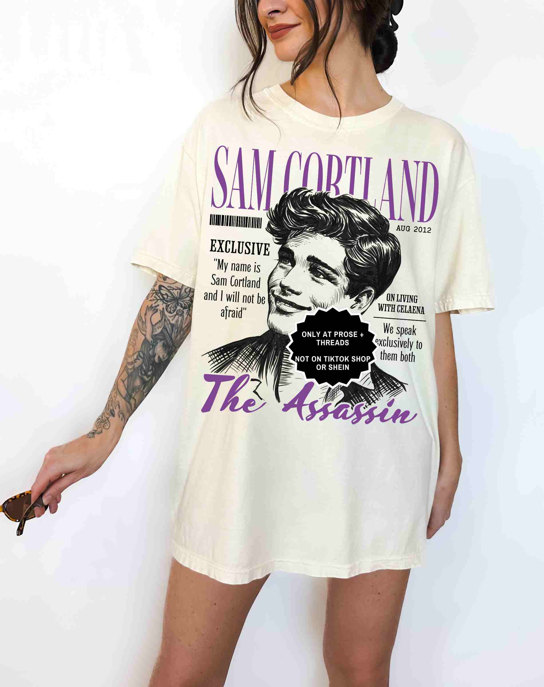 Sam Cortland Shirt Throne of Glass Reader Graphic Tee