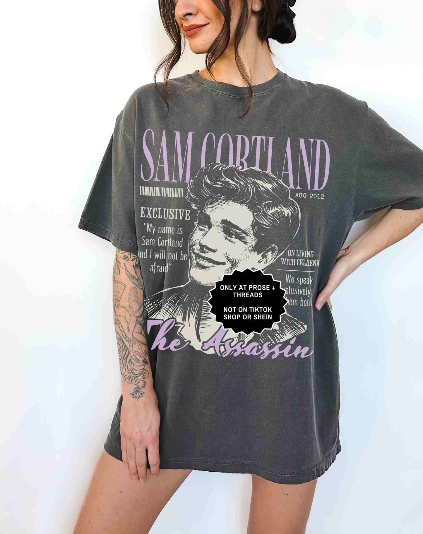 Sam Cortland Shirt Throne of Glass Reader Graphic Tee