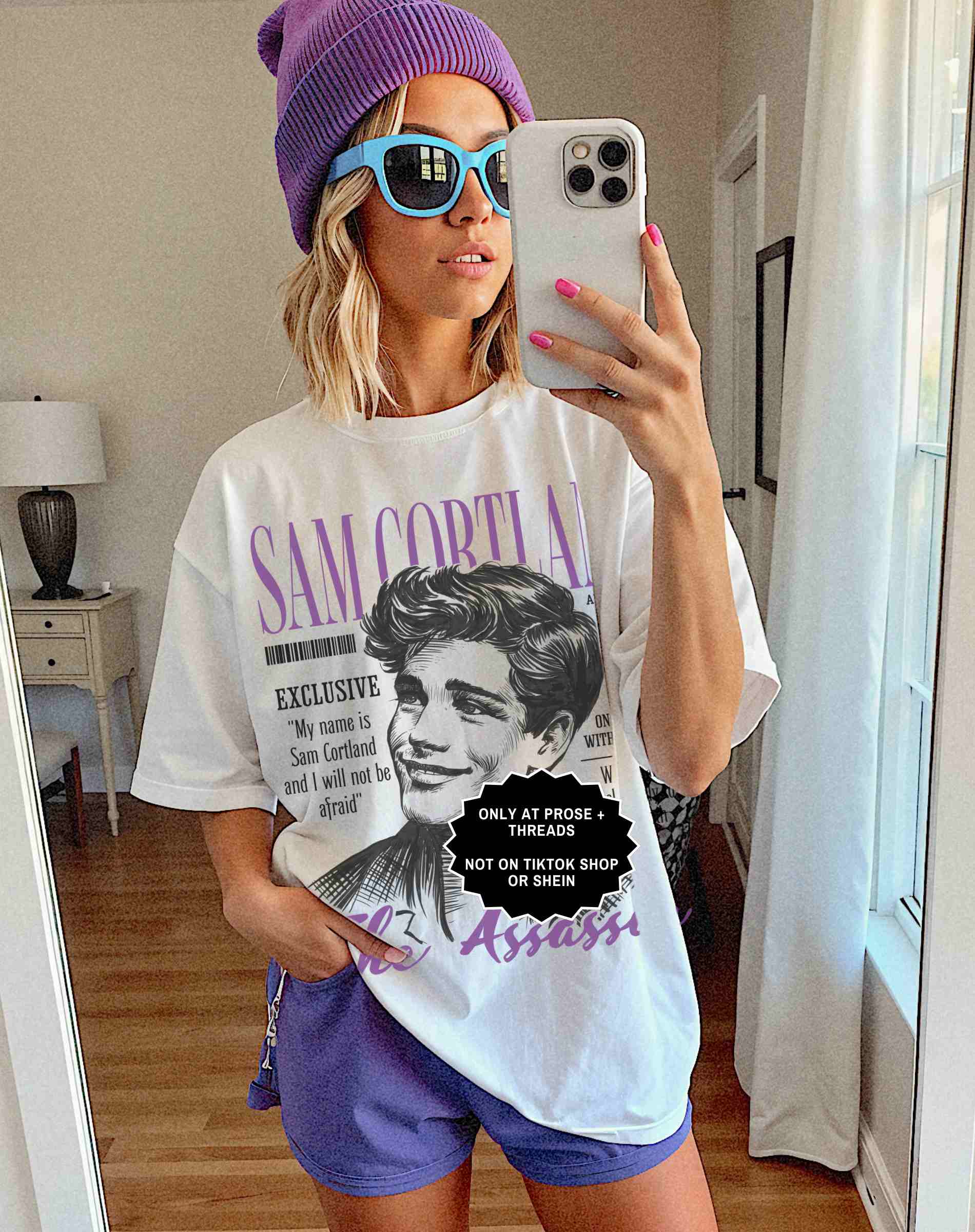 Sam Cortland Shirt Throne of Glass Reader Graphic Tee