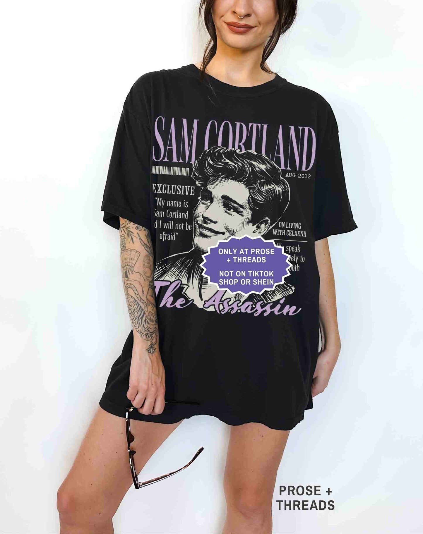 Sam Cortland Shirt Throne of Glass Reader Graphic Tee