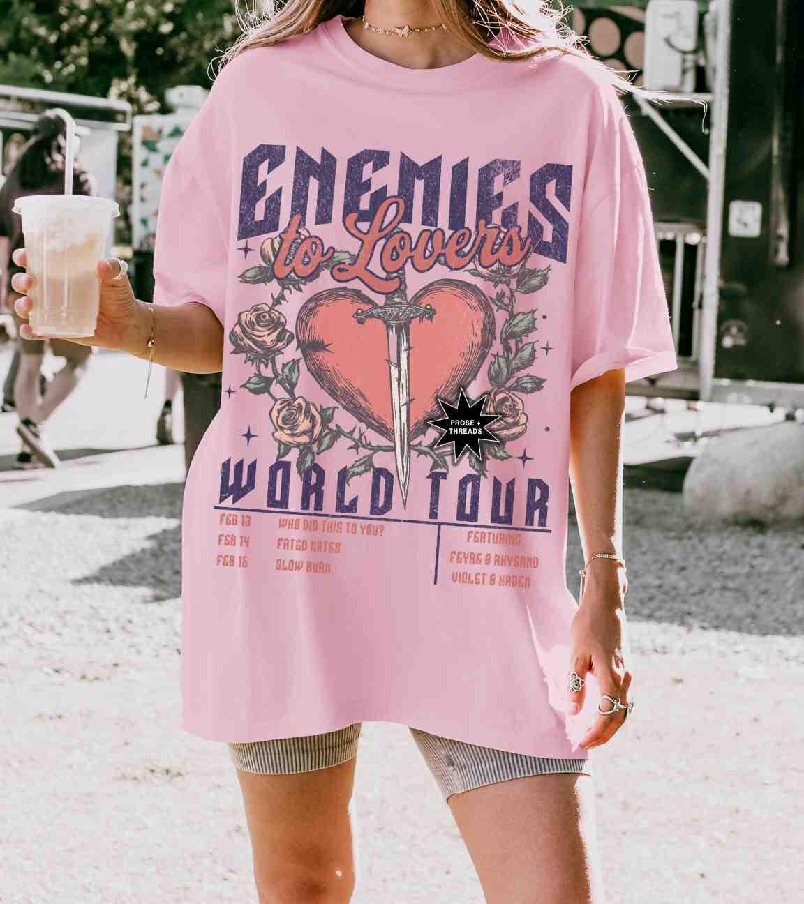 Vintage romantasy shirt for BookTok readers and slow-burn romance fans