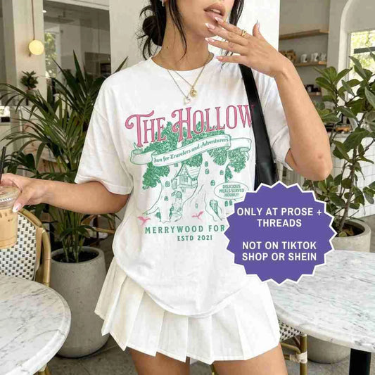 Woman wearing The Hollow Shirt inspired by Once Upon a Broken Heart