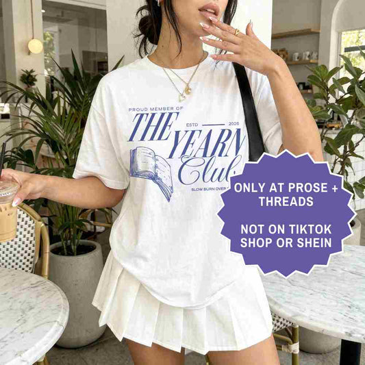 The Yearn Club book lover shirt for slow burn romance readers