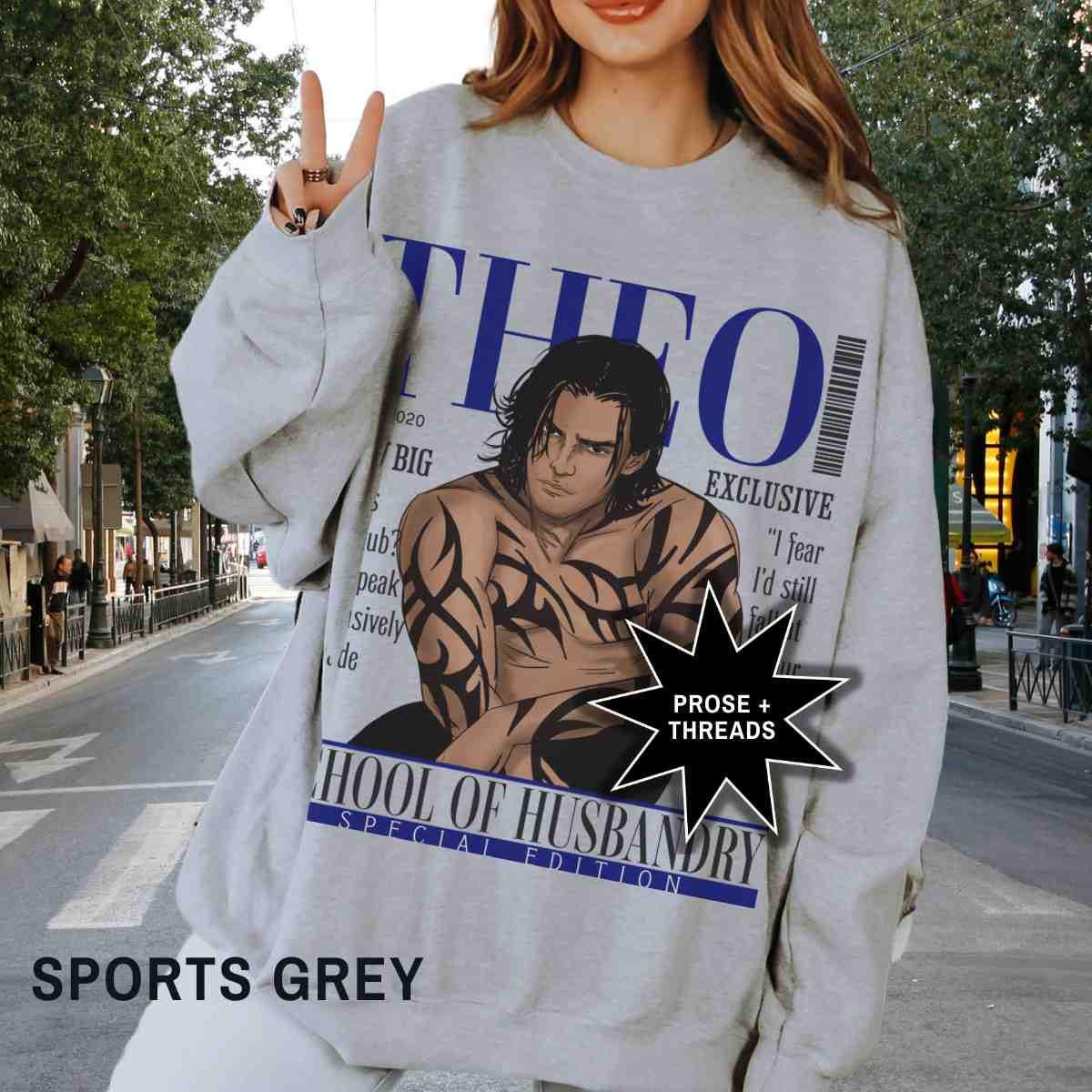 Theo Magazine sweatshirt inspired by Clecanian alien romance books