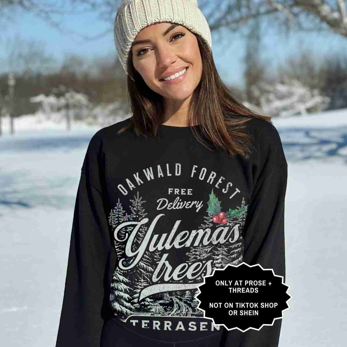 Yulemas Sweatshirt Fantasy Reader Winter Crewneck
