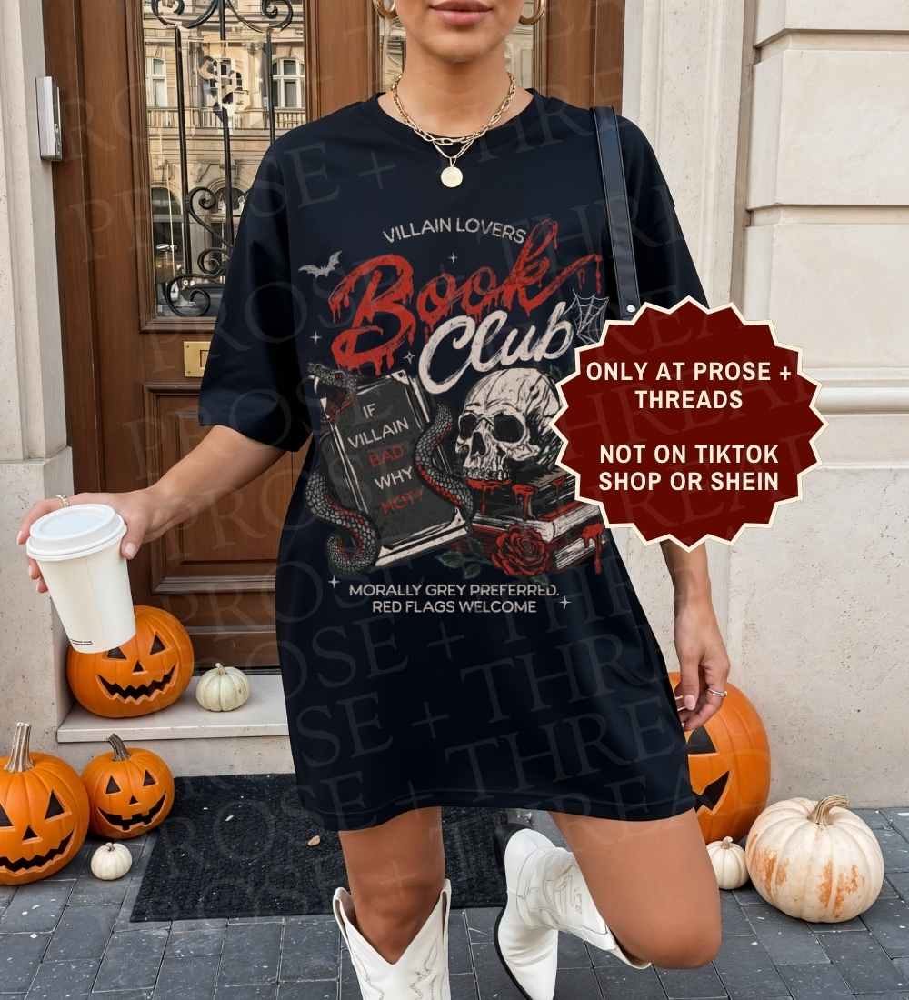 Villain Lovers Book Club Shirt – Morally Grey Graphic Tee