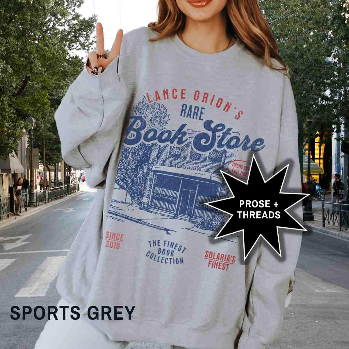 Zodiac Academy bookstore sweatshirt for fantasy romance readers