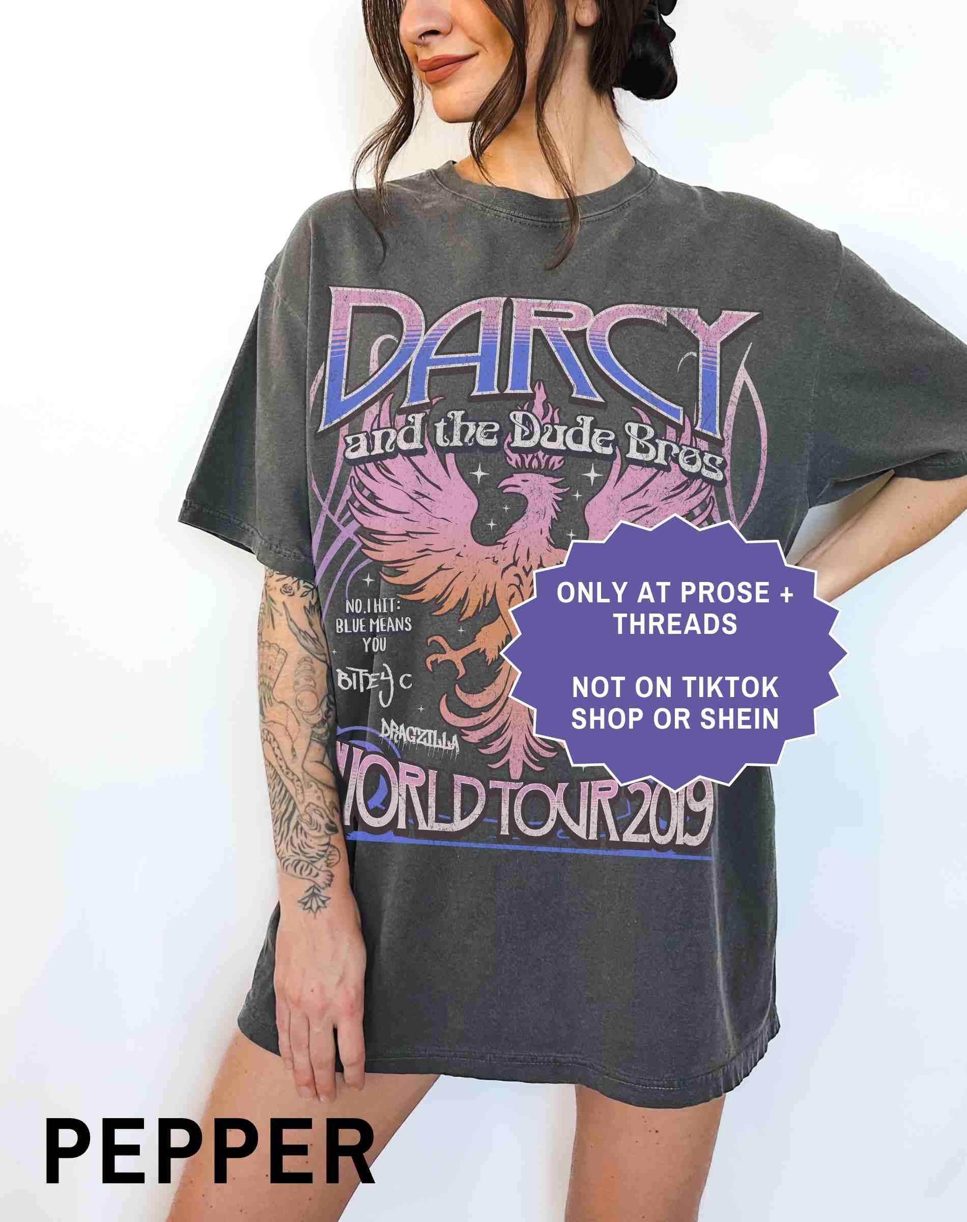 Vintage fantasy band tee for romantasy readers and BookTok fans